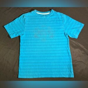 Faded Glory Turquoise Striped Tee Youth XL
